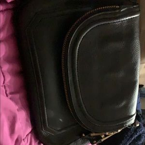 Aldo black zipper purse